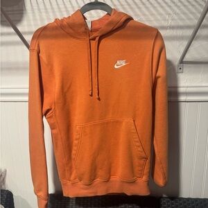 Nike Men's Vibrant Orange Hoodie